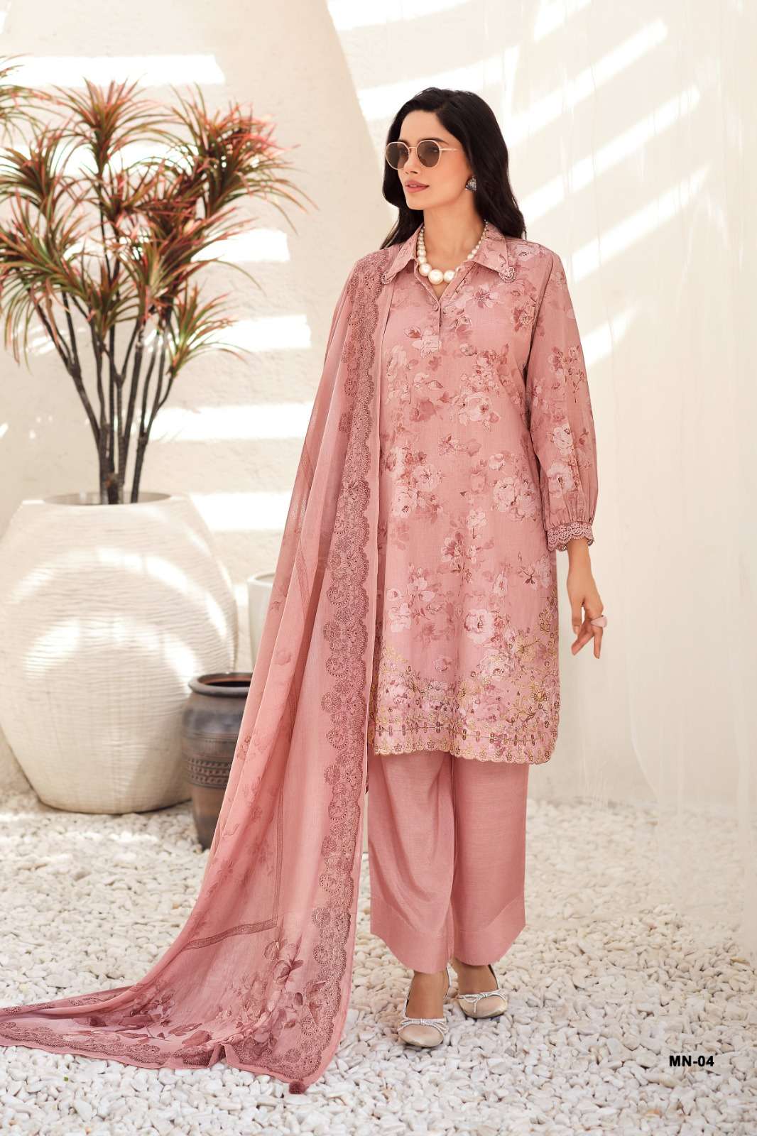 Varsha Fashion Mid Night Cotton Linen Dress Material