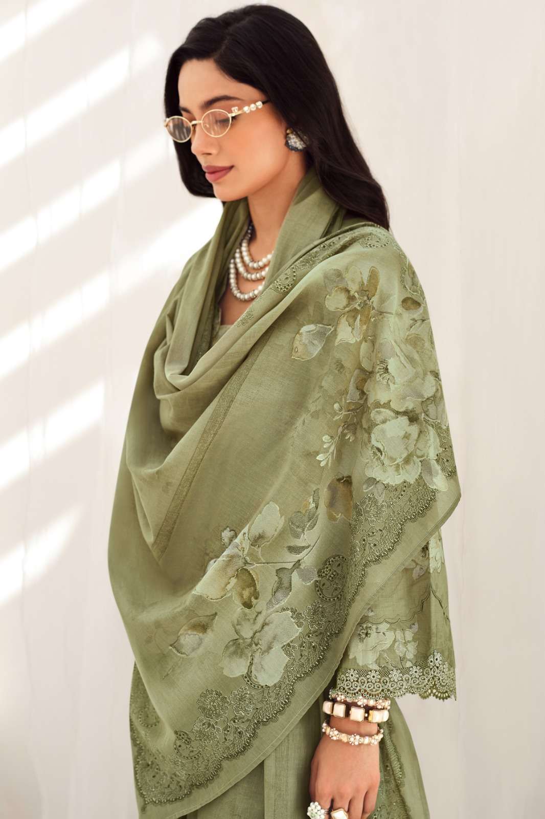 Varsha Fashion Mid Night Cotton Linen Dress Material