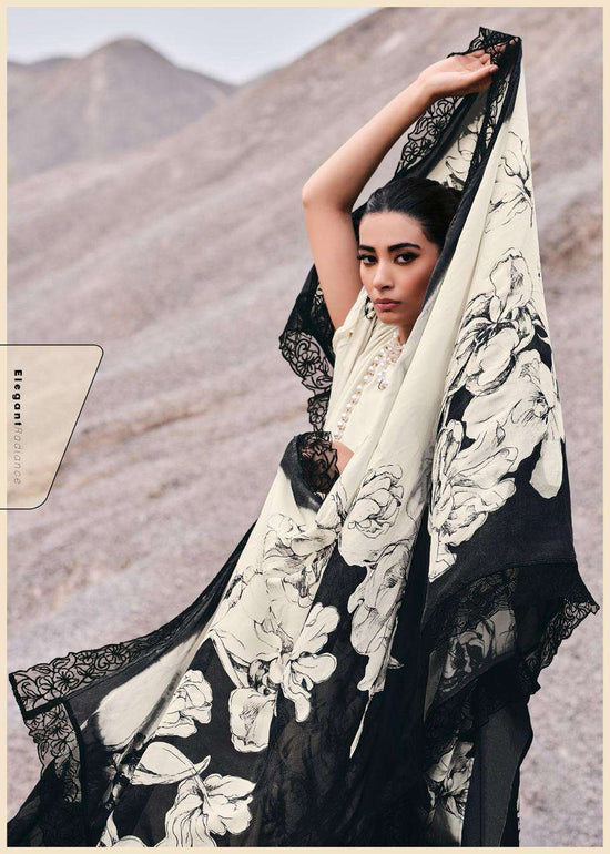 Varsha Fashion Monochrome Muslin Digital Printed Dress Material - Amrah Wholesale