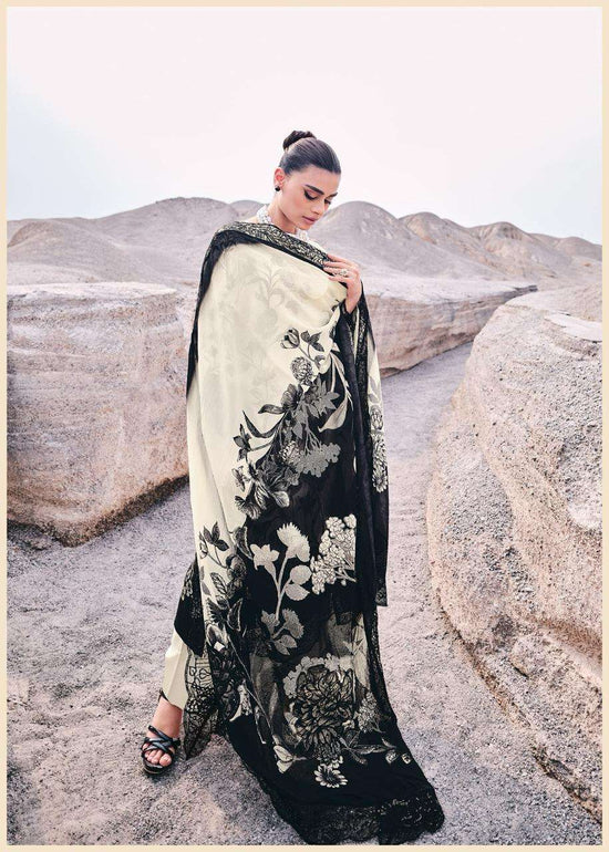 Varsha Fashion Monochrome Muslin Digital Printed Dress Material - Amrah Wholesale
