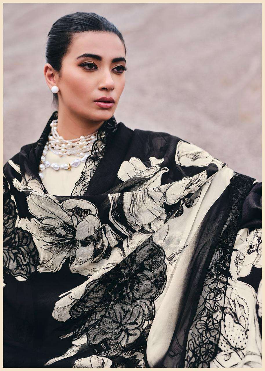 Varsha Fashion Monochrome Muslin Digital Printed Dress Material - Amrah Wholesale