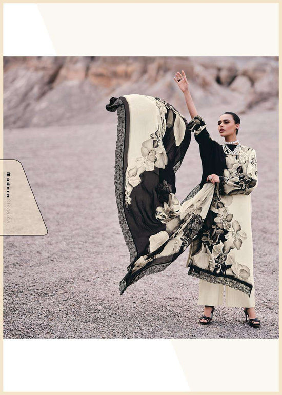 Varsha Fashion Monochrome Muslin Digital Printed Dress Material - Amrah Wholesale