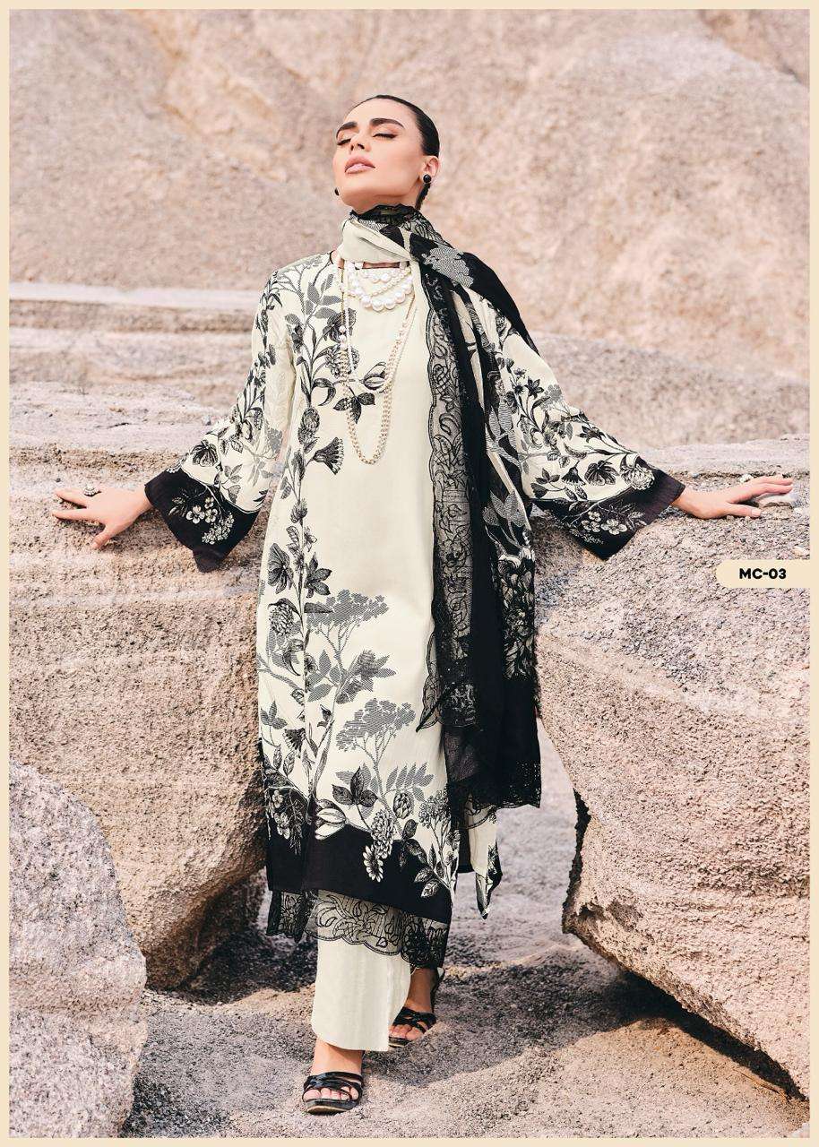 Varsha Fashion Monochrome Muslin Digital Printed Dress Material - Amrah Wholesale