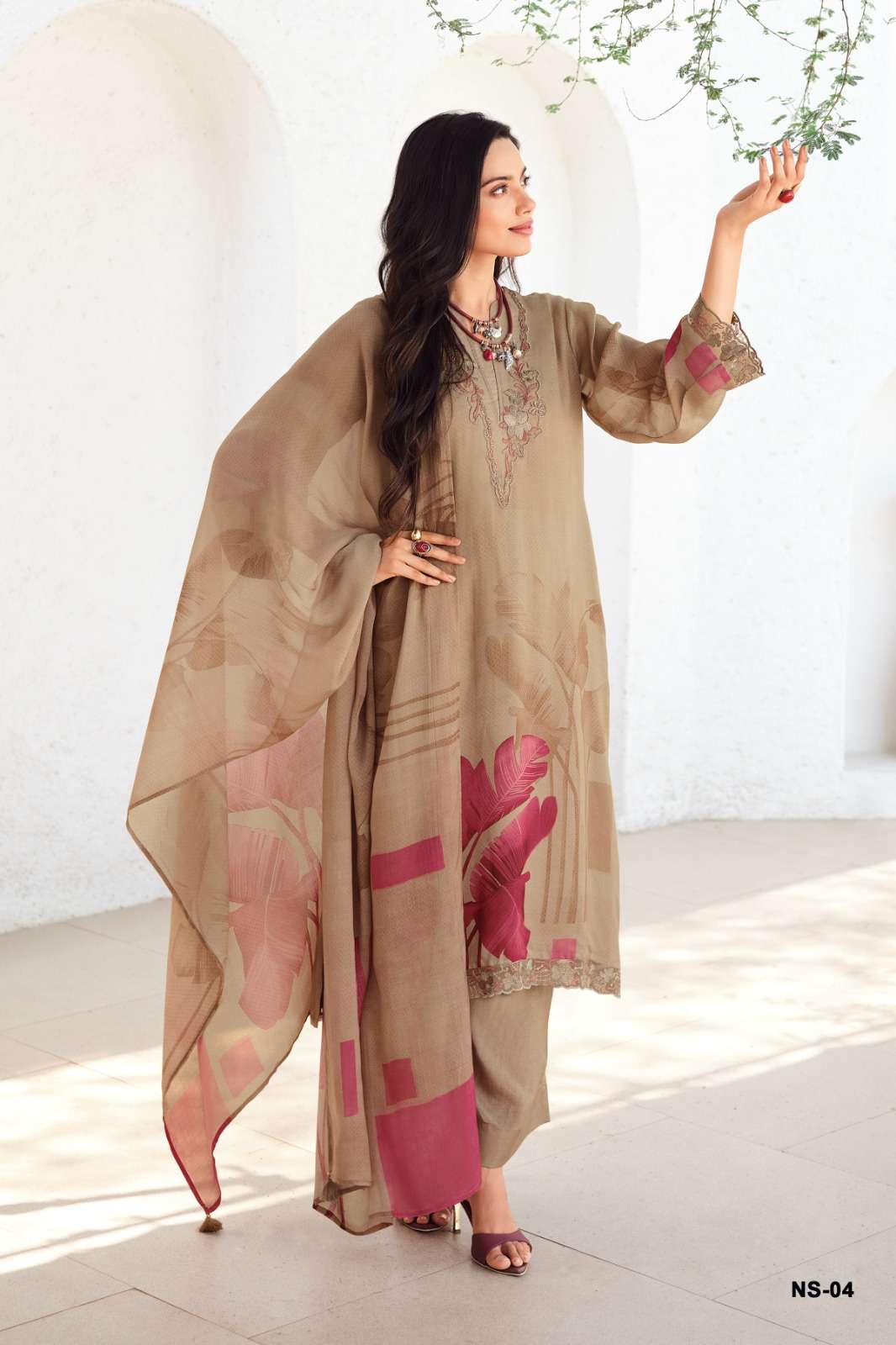 Varsha Nerissa Organza Dress Material