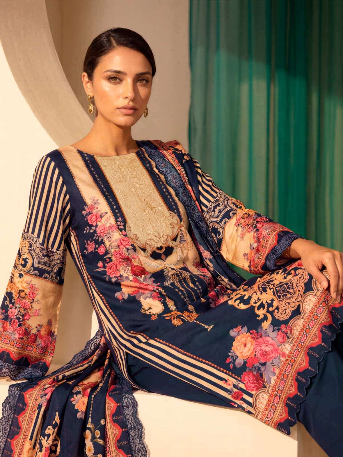 Varsha Fashion Noor E Mohabbat Chapter 3 Digital Printed Muslin Fancy Dress Material