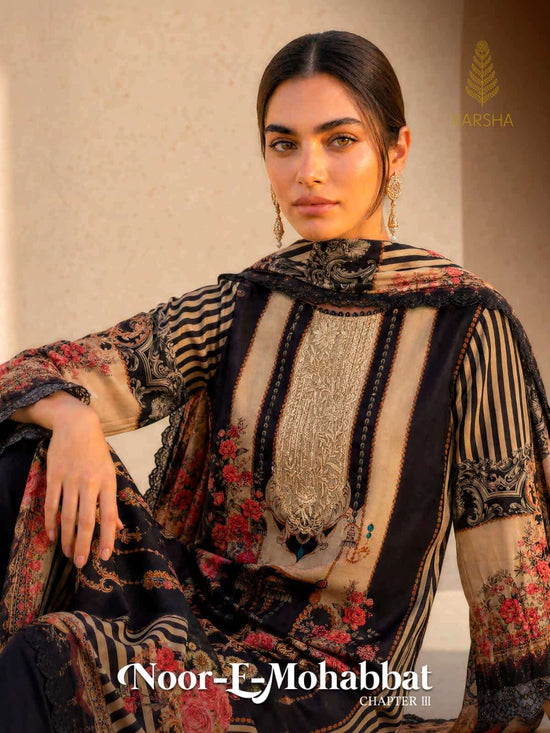 Varsha Fashion Noor E Mohabbat Chapter 3 Digital Printed Muslin Fancy Dress Material