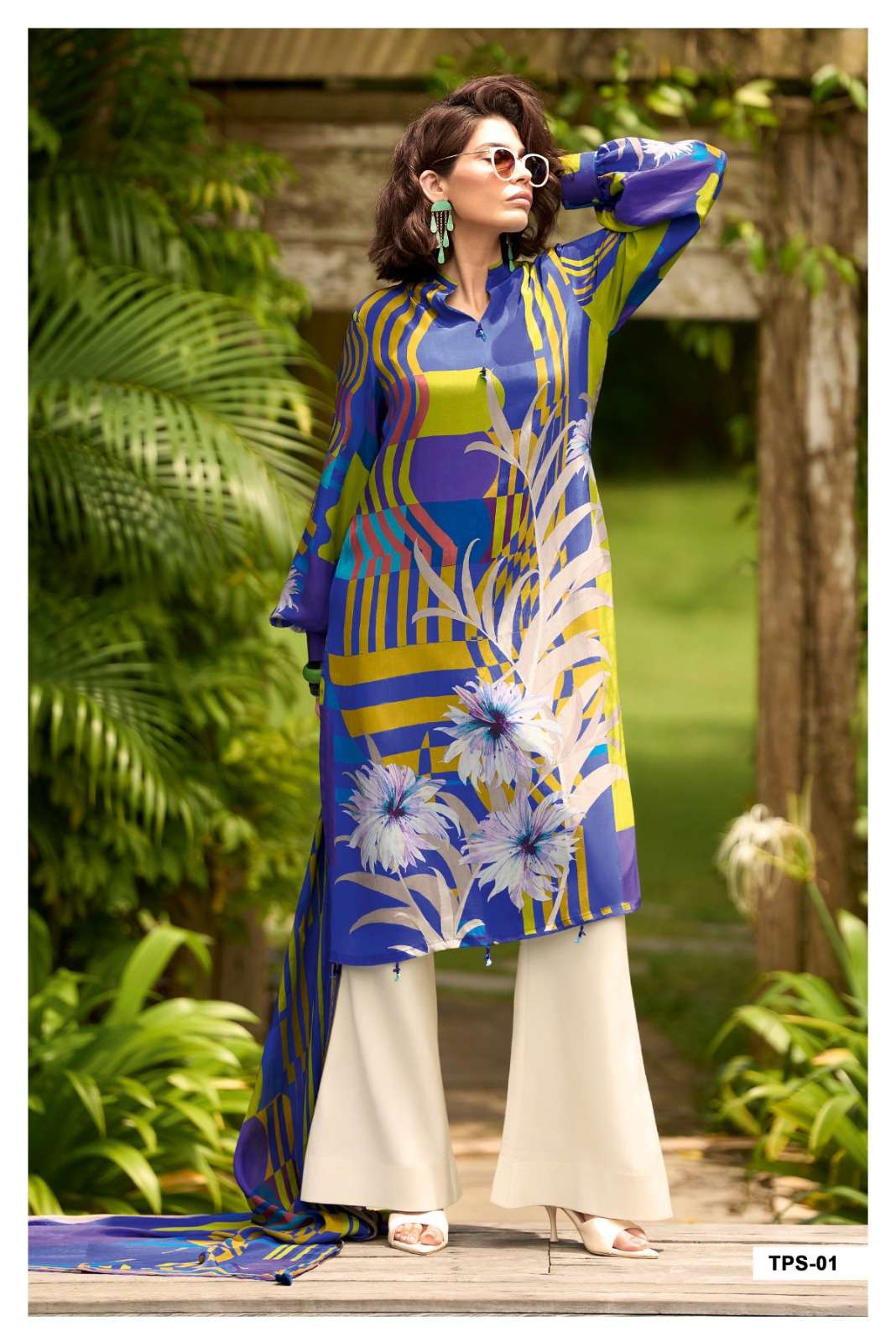Varsha The Print Stories Rockstar Silk Dress Material - Amrah Wholesale