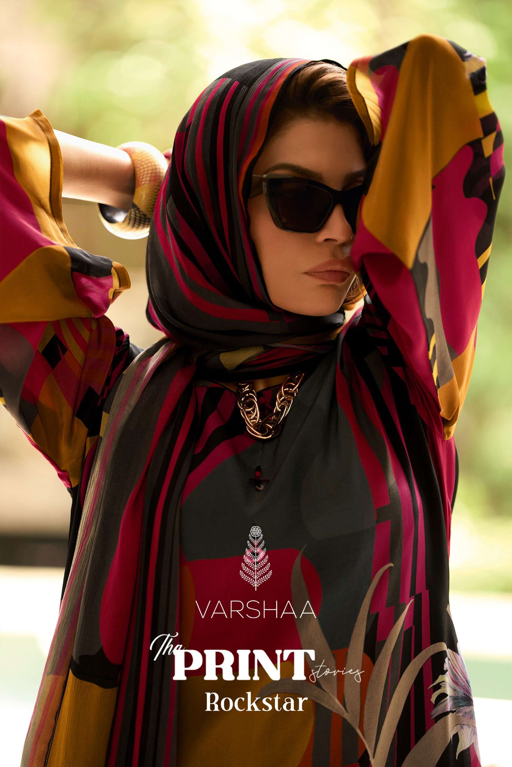 Varsha The Print Stories Rockstar Silk Dress Material - Amrah Wholesale