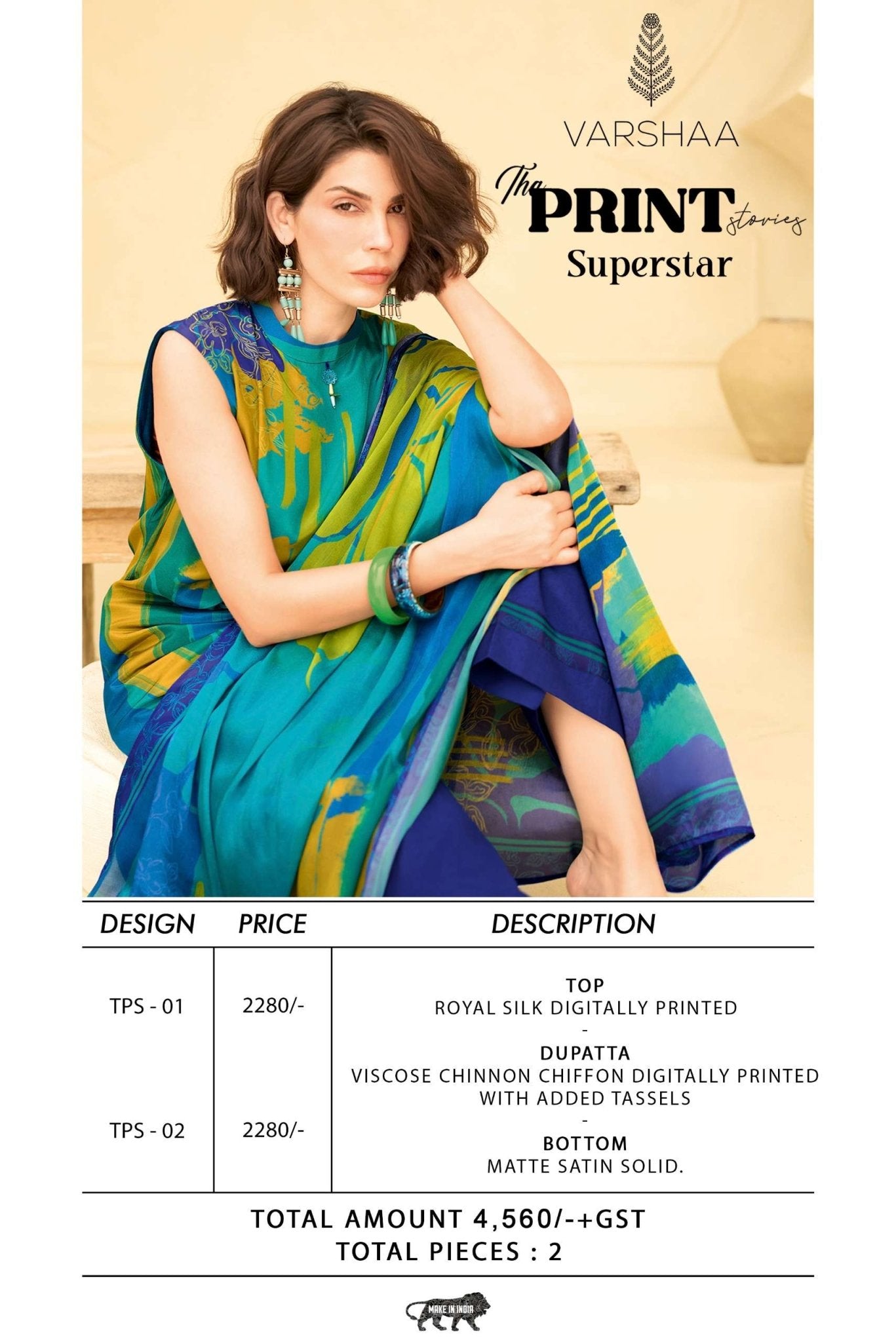 Varsha Print Stories Superstar - Amrah Wholesale