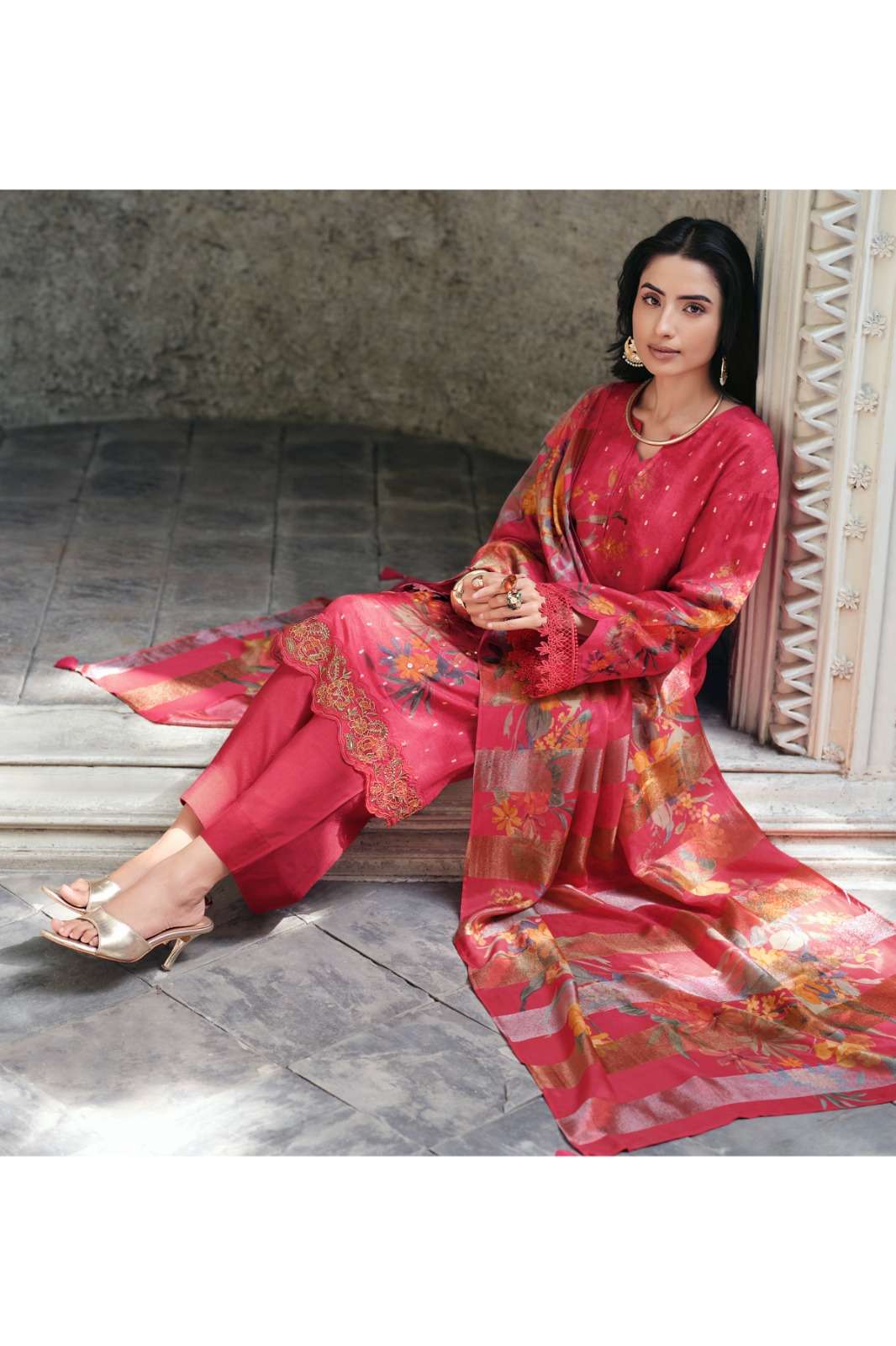 Varsha Rasa Premium Viscose Woven Unstitched Dress Material - Amrah Wholesale