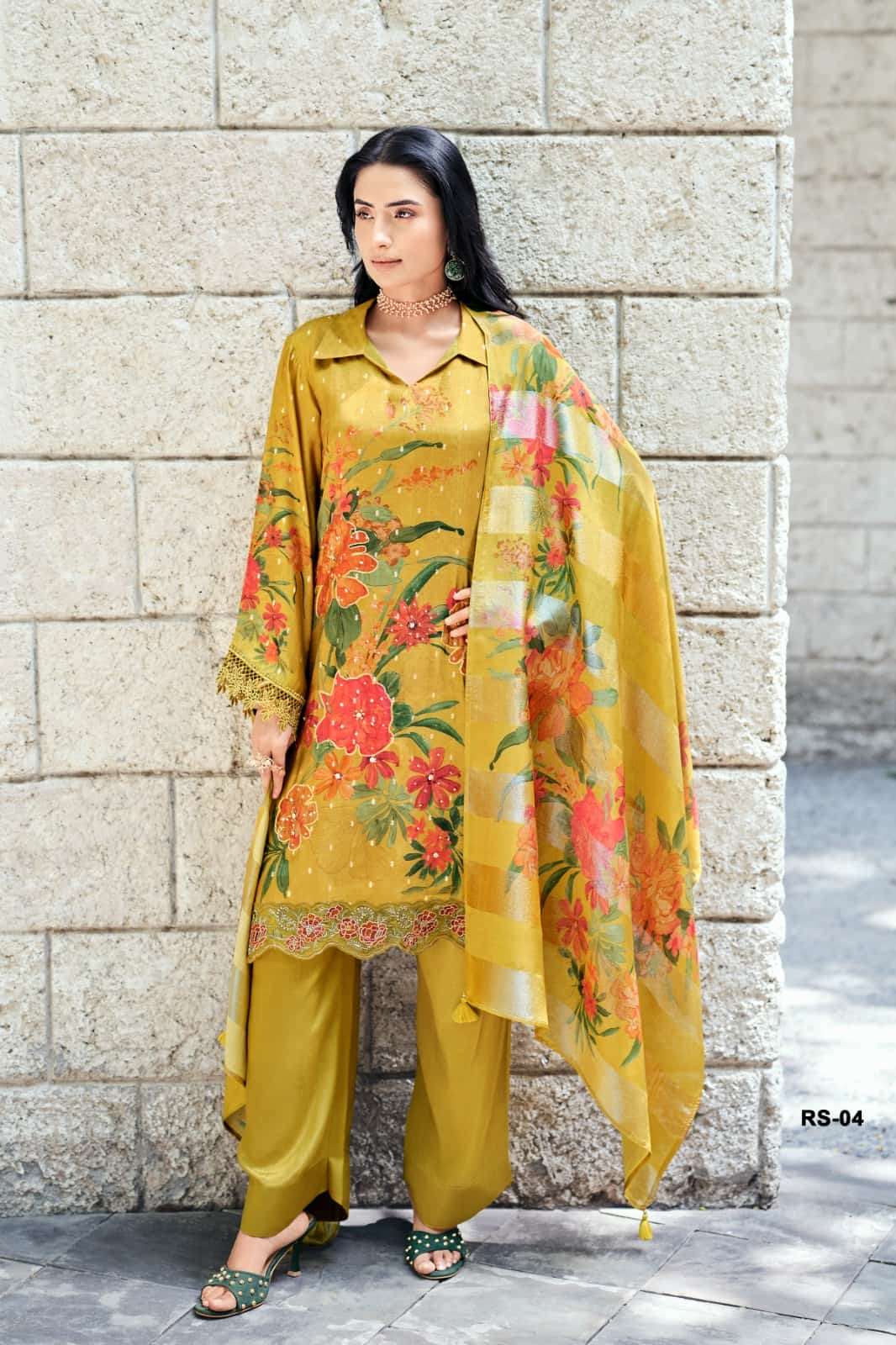 Varsha Rasa Premium Viscose Woven Unstitched Dress Material - Amrah Wholesale