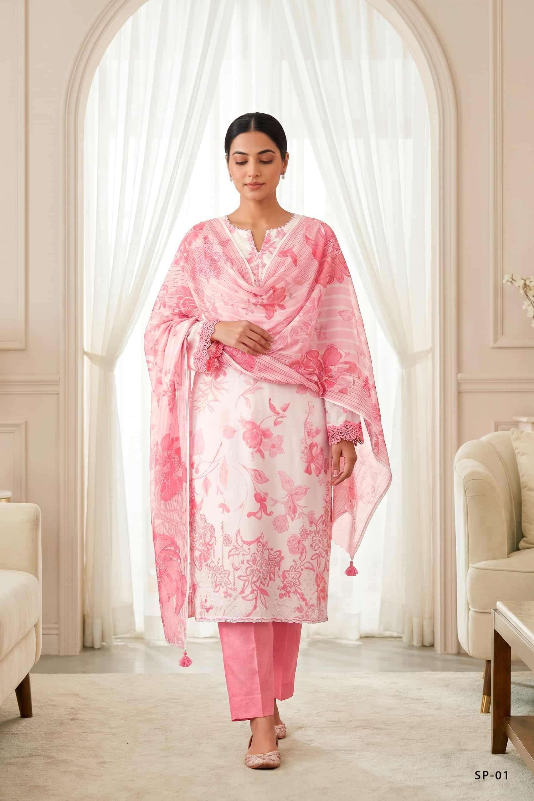 Varsha Fashion Sapphire Cotton Dress Material