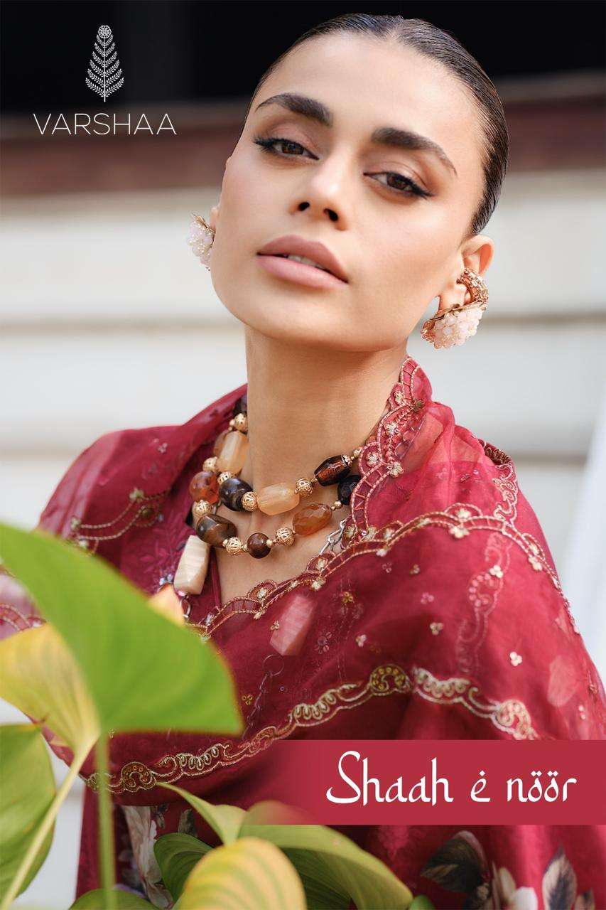 Varsha Fashion Shaah E Noor Muslin Digital Printed Dress Material - Amrah Wholesale