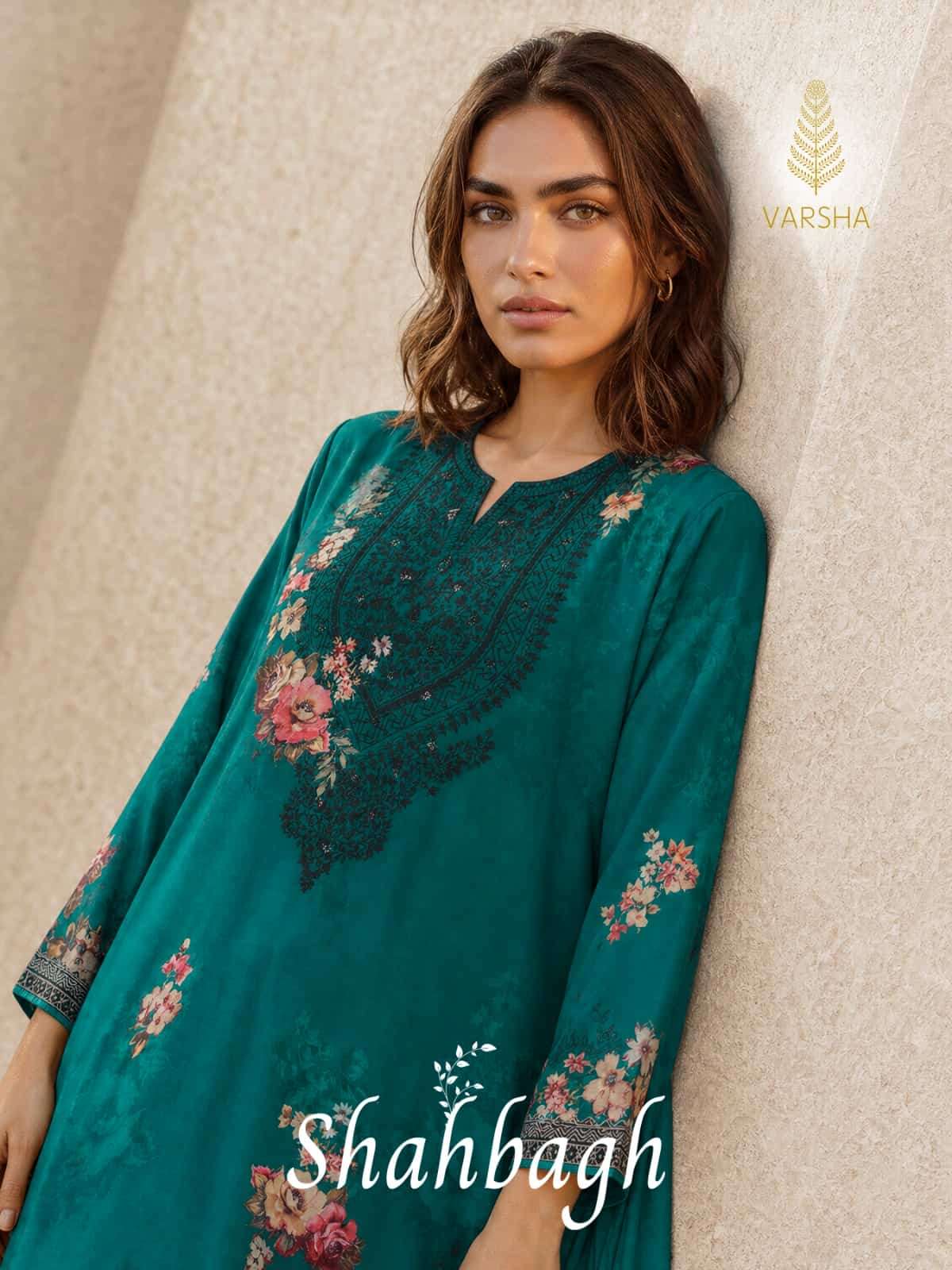 Varsha Fashion Shahbagh Viscose Pashmina Fancy Salwar Kameez