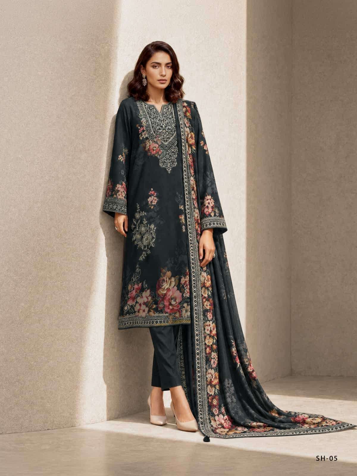 Varsha Fashion Shahbagh Viscose Pashmina Fancy Salwar Kameez