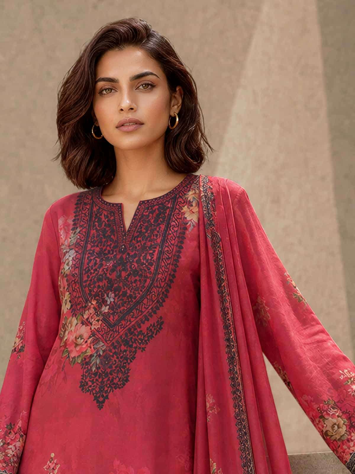 Varsha Fashion Shahbagh Viscose Pashmina Fancy Salwar Kameez