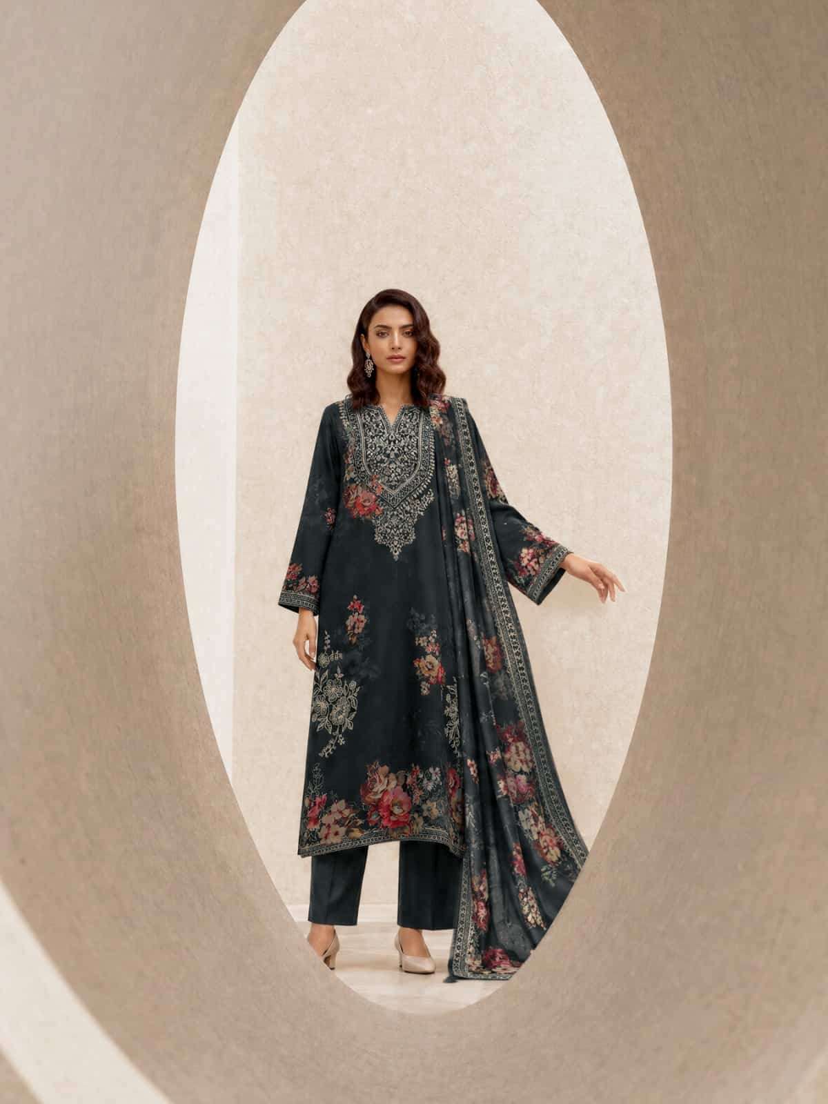 Varsha Fashion Shahbagh Viscose Pashmina Fancy Salwar Kameez
