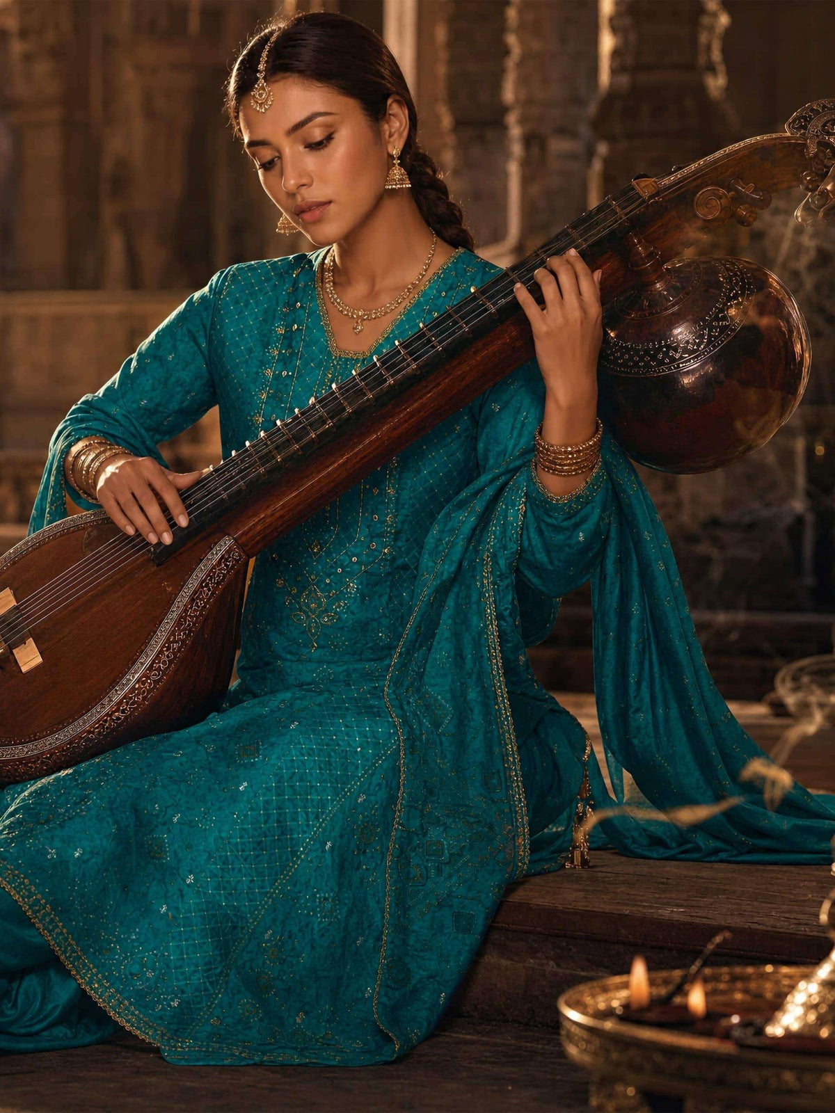 Varsha Sihaya Russian Silk Dress Material - Amrah Wholesale