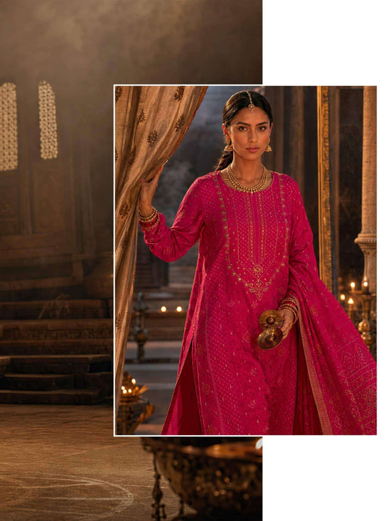 Varsha Sihaya Russian Silk Dress Material - Amrah Wholesale