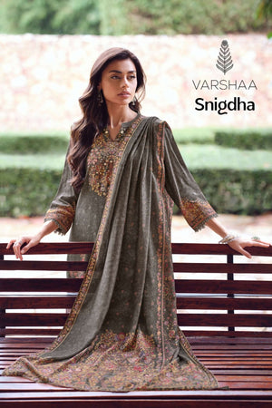 Varsha Snigdha Premium Viscose Muslin Dress Material Wholesale - Amrah Wholesale