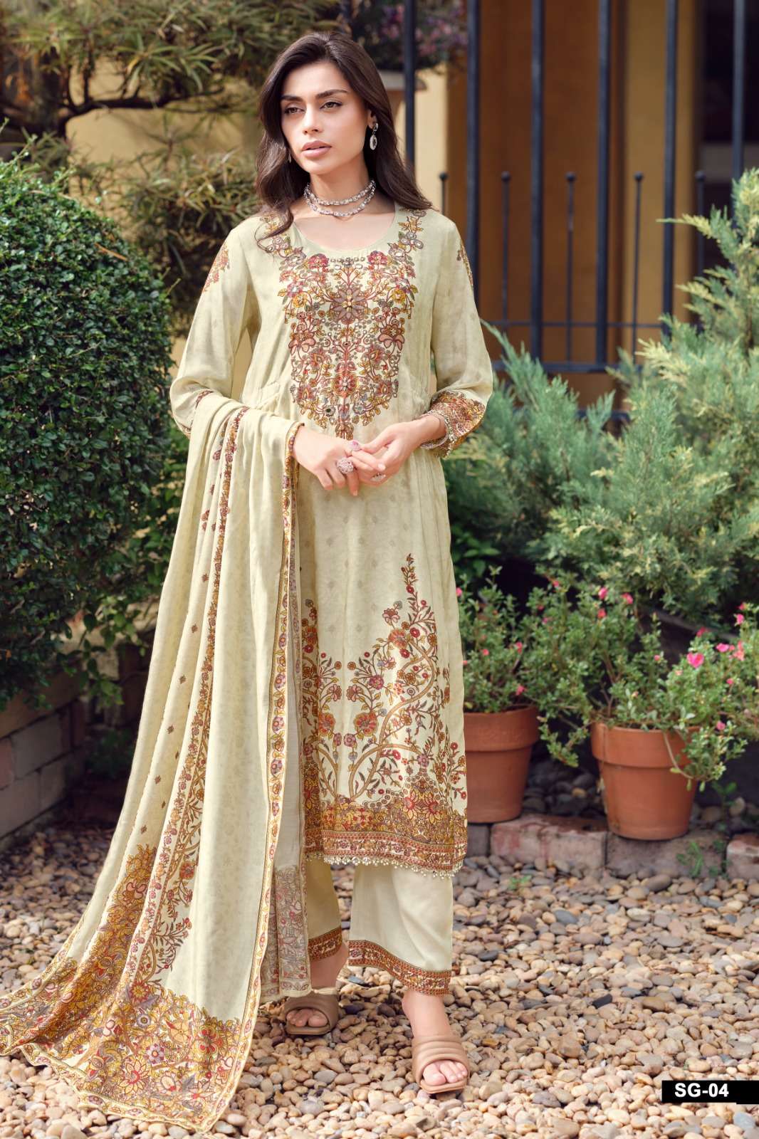 Varsha Snigdha Premium Viscose Muslin Dress Material Wholesale