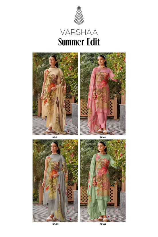 Varsha Fashion Summer Edit Salwar Suit Set Wholesale Catalogue - Amrah Wholesale