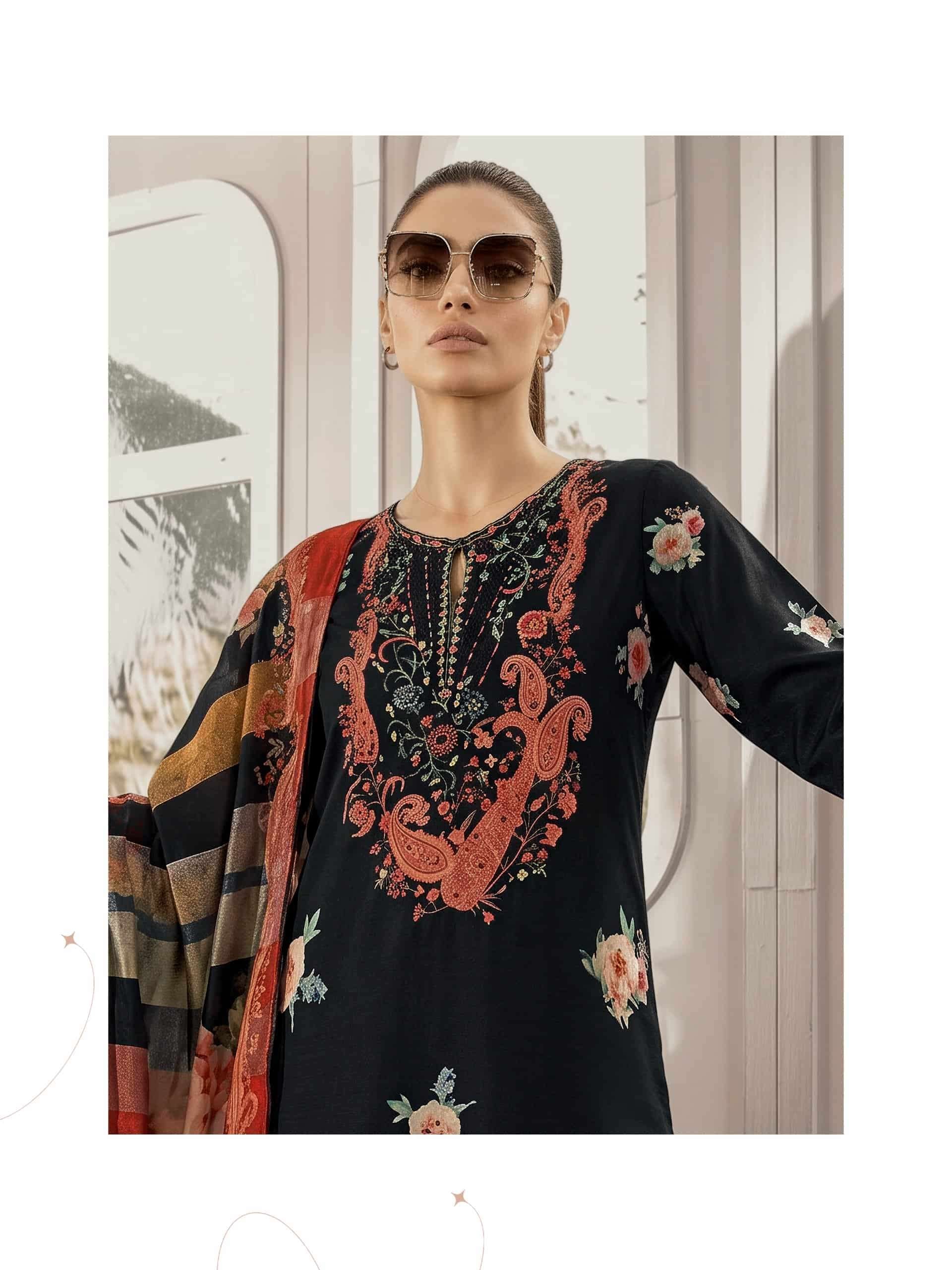 Varsha The Dream Collection Viscose Muslin Dress Material