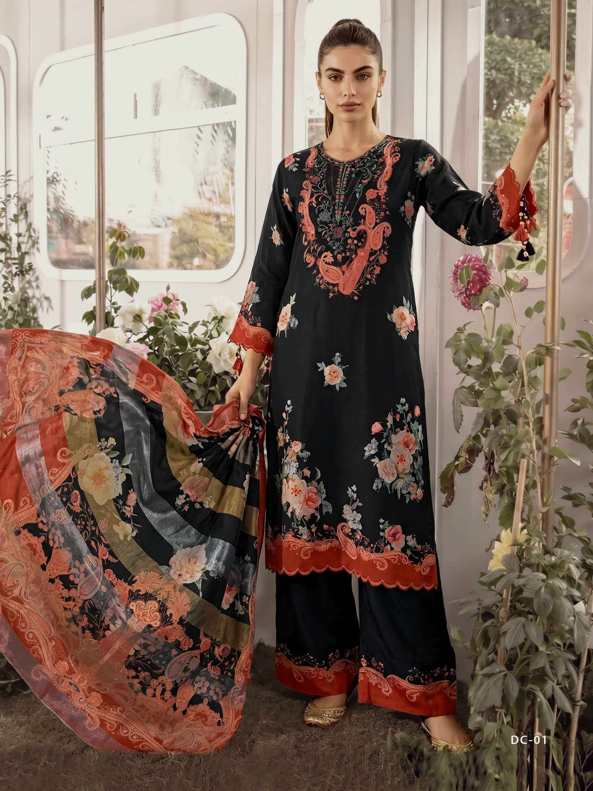 Varsha The Dream Collection Viscose Muslin Dress Material