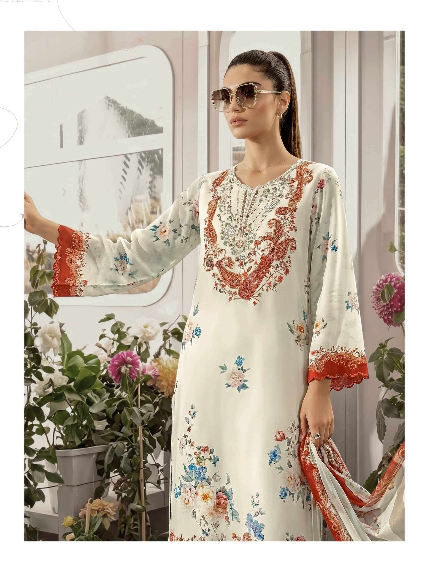 Varsha The Dream Collection Viscose Muslin Dress Material