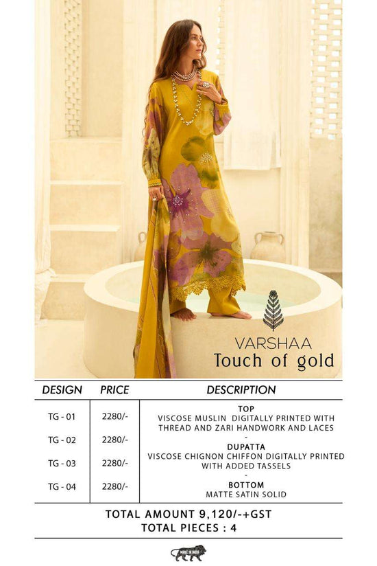 Varsha Touch Of Gold - Amrah Wholesale