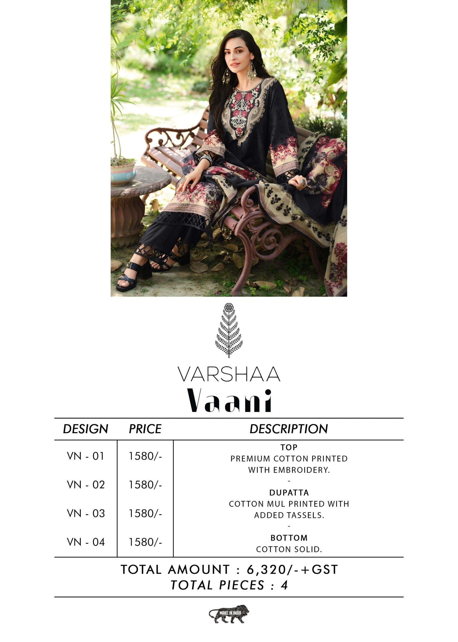 Varsha Vaani Cotton Dress Material - Amrah Wholesale
