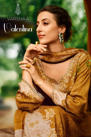Varsha Fashion Valentina Viscose Muslin Dress Material - Amrah Wholesale