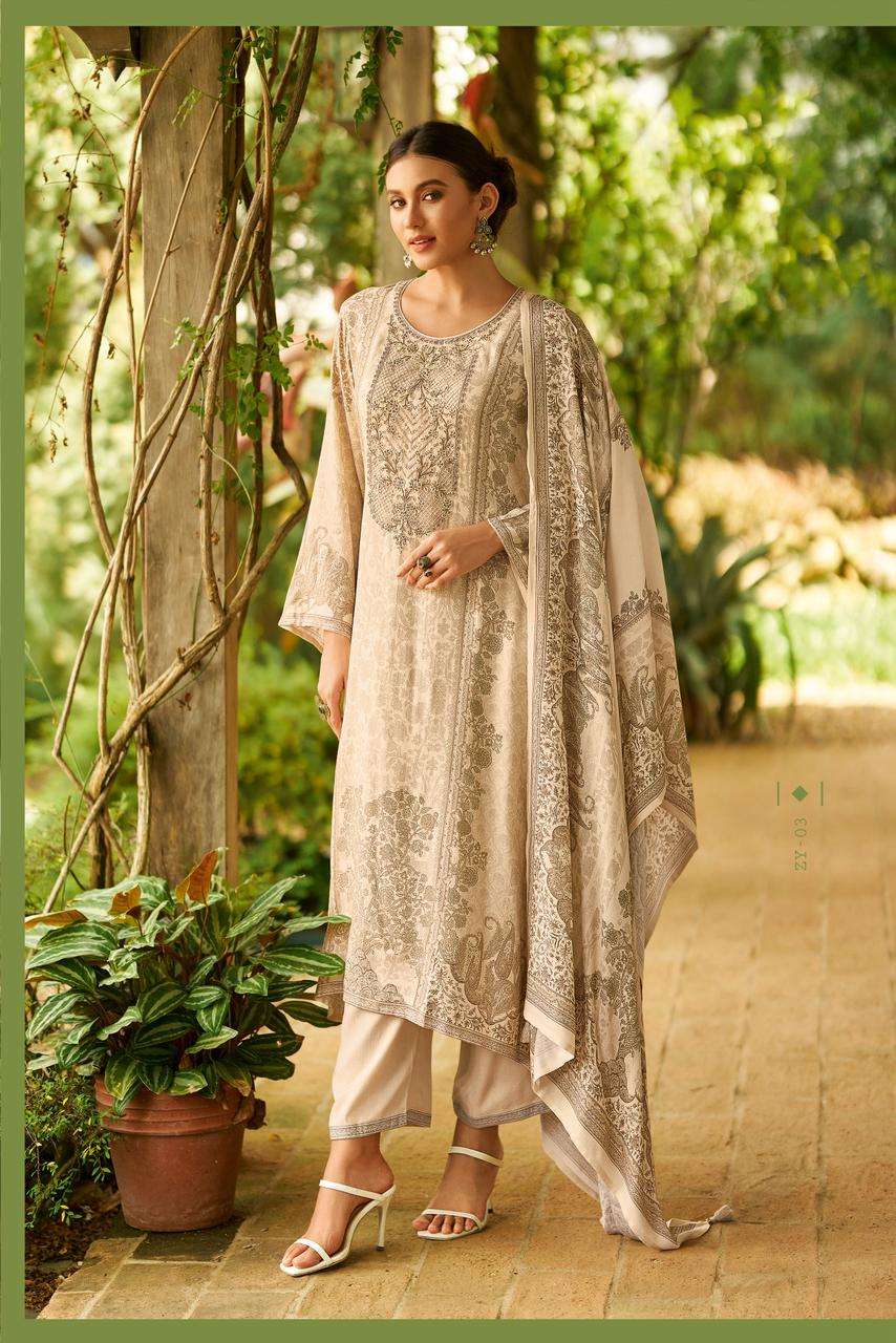 Varsha Zoey Muslin Digital Printed Dress Material