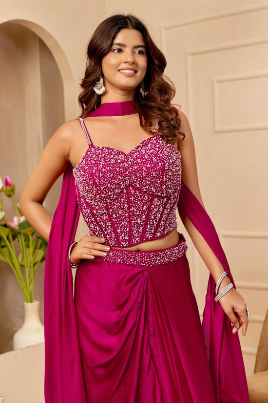 Veloura Vol 1 Satin Hand Work Indo Western
