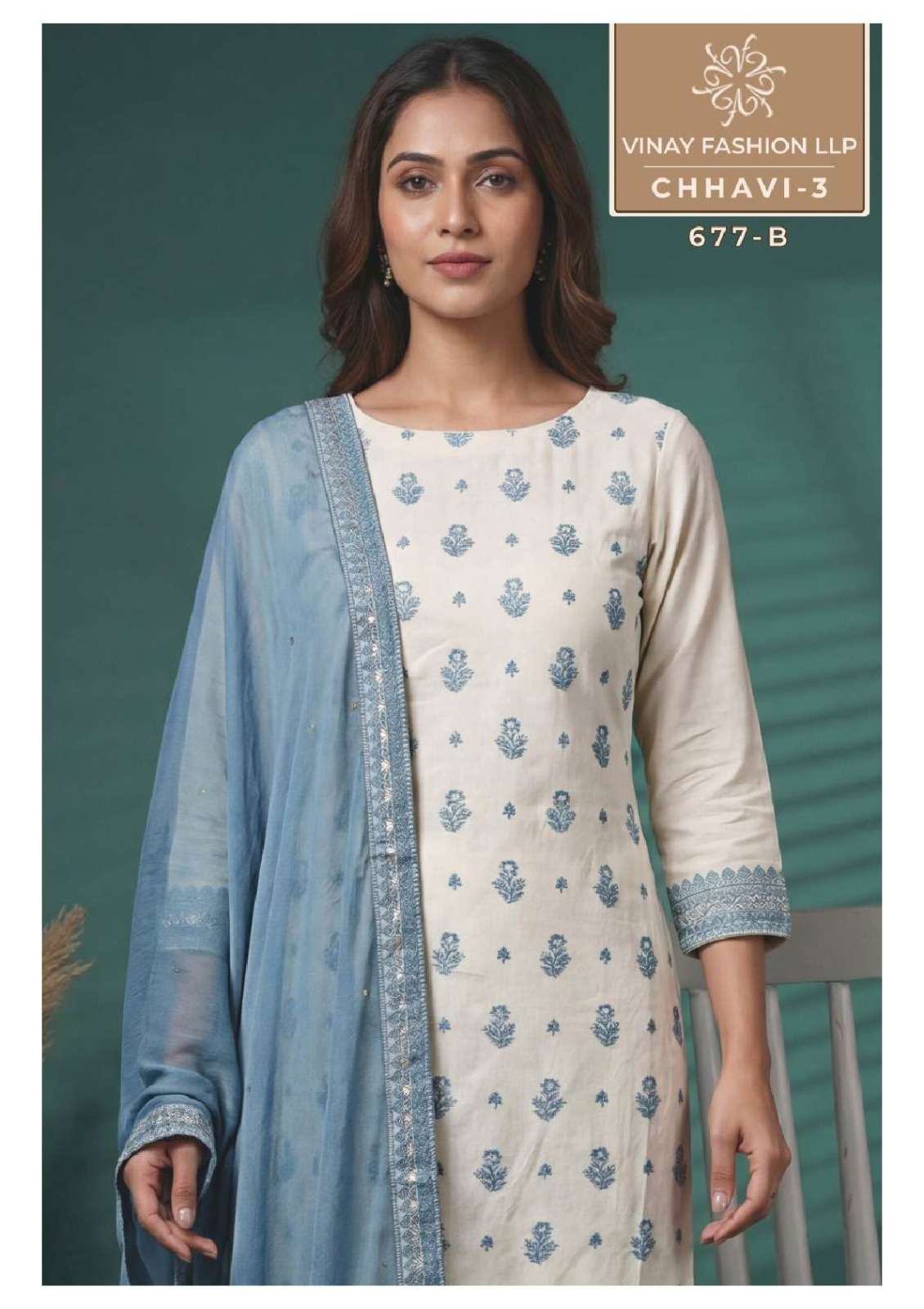 Vinay Fashion Chhavi Vol 3 Viscose Muslin Dress Material