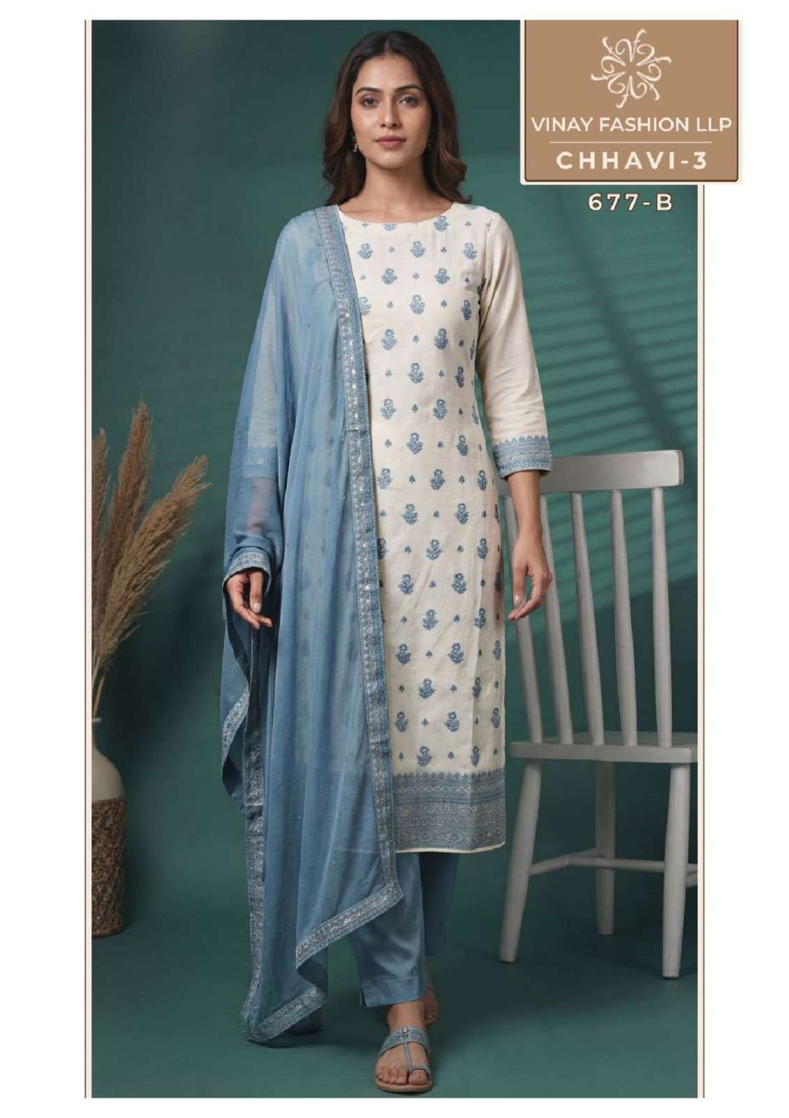 Vinay Fashion Chhavi Vol 3 Viscose Muslin Dress Material