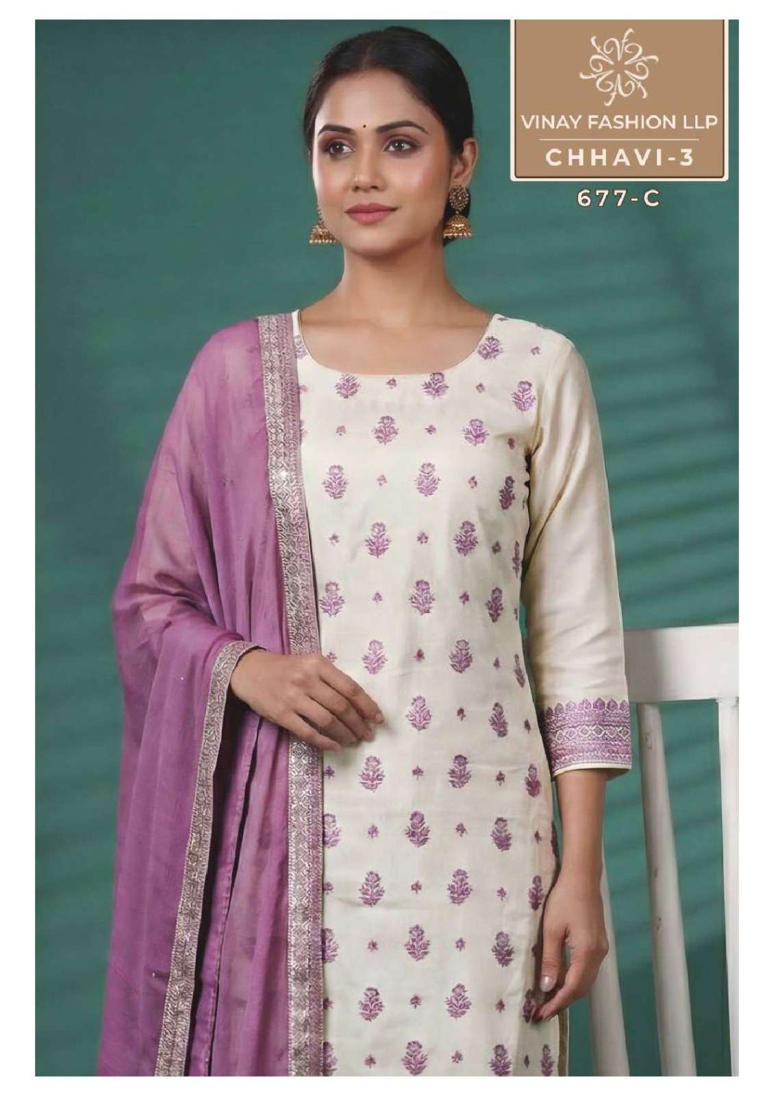 Vinay Fashion Chhavi Vol 3 Viscose Muslin Dress Material