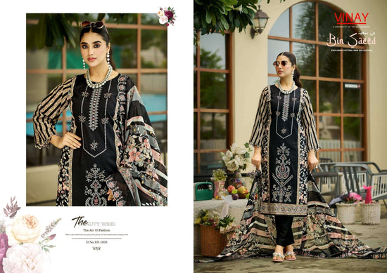 Vinay Fashion Bin Saeed Vol 1 Pure Cambric Cotton Dress Material