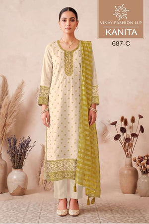 Vinay Fashion Kanita Kanjivaram Silk Dress Material