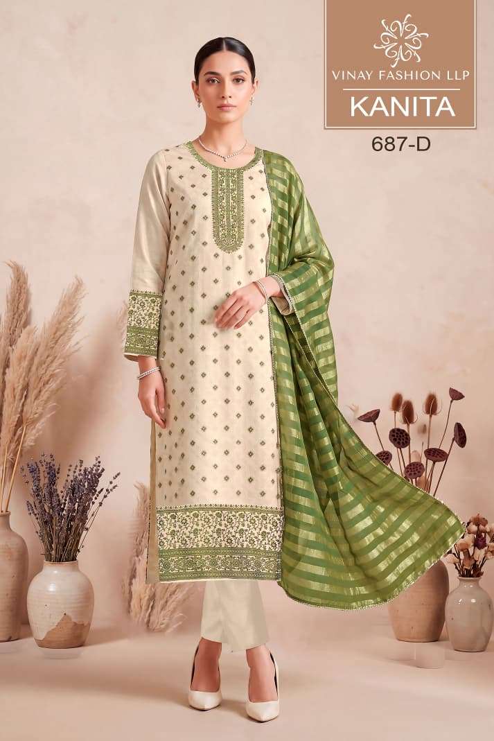 Vinay Fashion Kanita Kanjivaram Silk Dress Material