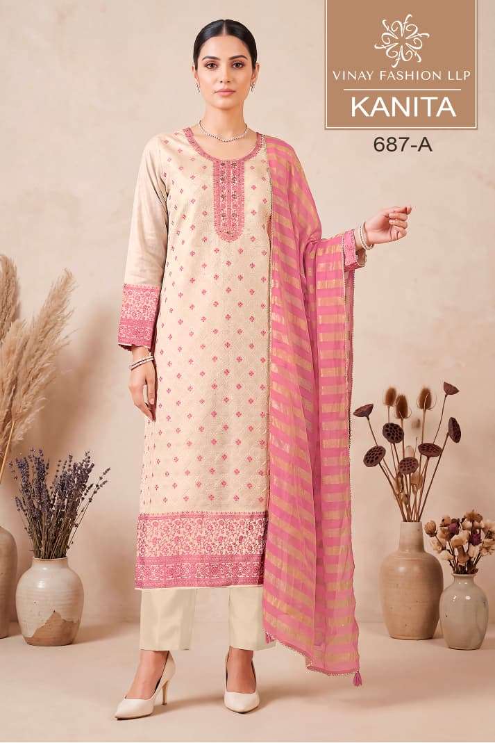 Vinay Fashion Kanita Kanjivaram Silk Dress Material