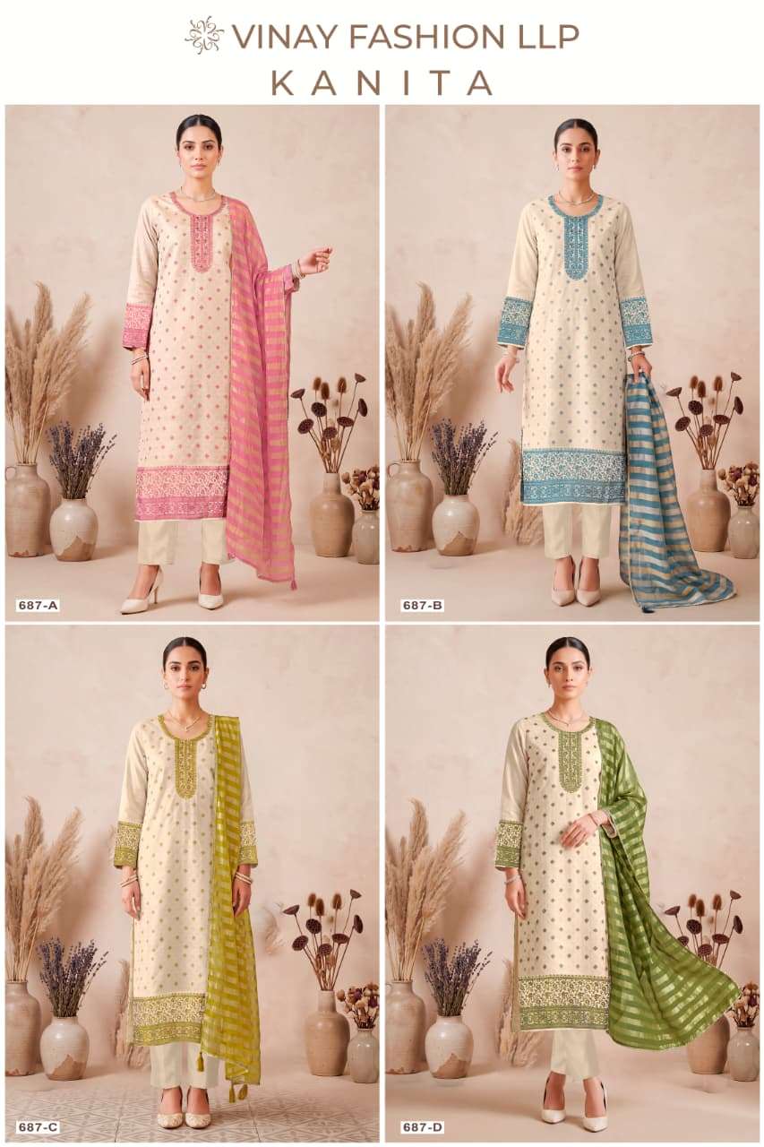 Vinay Fashion Kanita Kanjivaram Silk Dress Material
