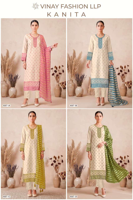 Vinay Fashion Kanita Kanjivaram Silk Dress Material