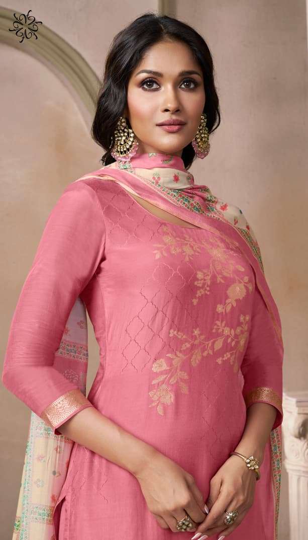 Vinay Fashion Navya Vol 3 Viscose Muslin Jacquard Dress Material