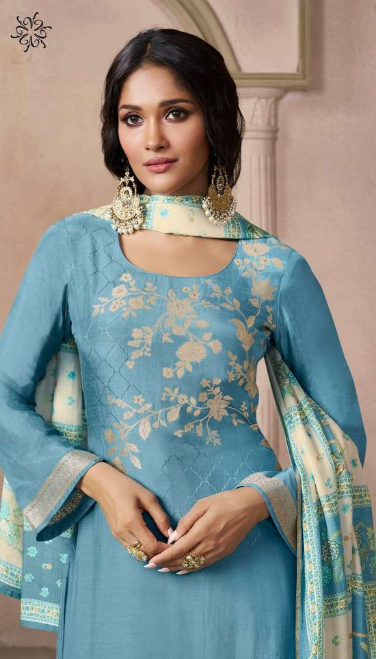 Vinay Fashion Navya Vol 3 Viscose Muslin Jacquard Dress Material