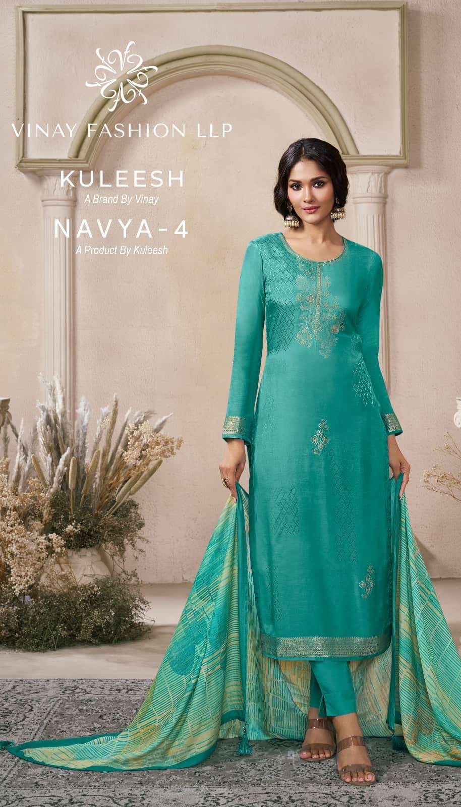 Vinay Fashion Navya Vol 4 Viscose Muslin Dress Material - Amrah Wholesale