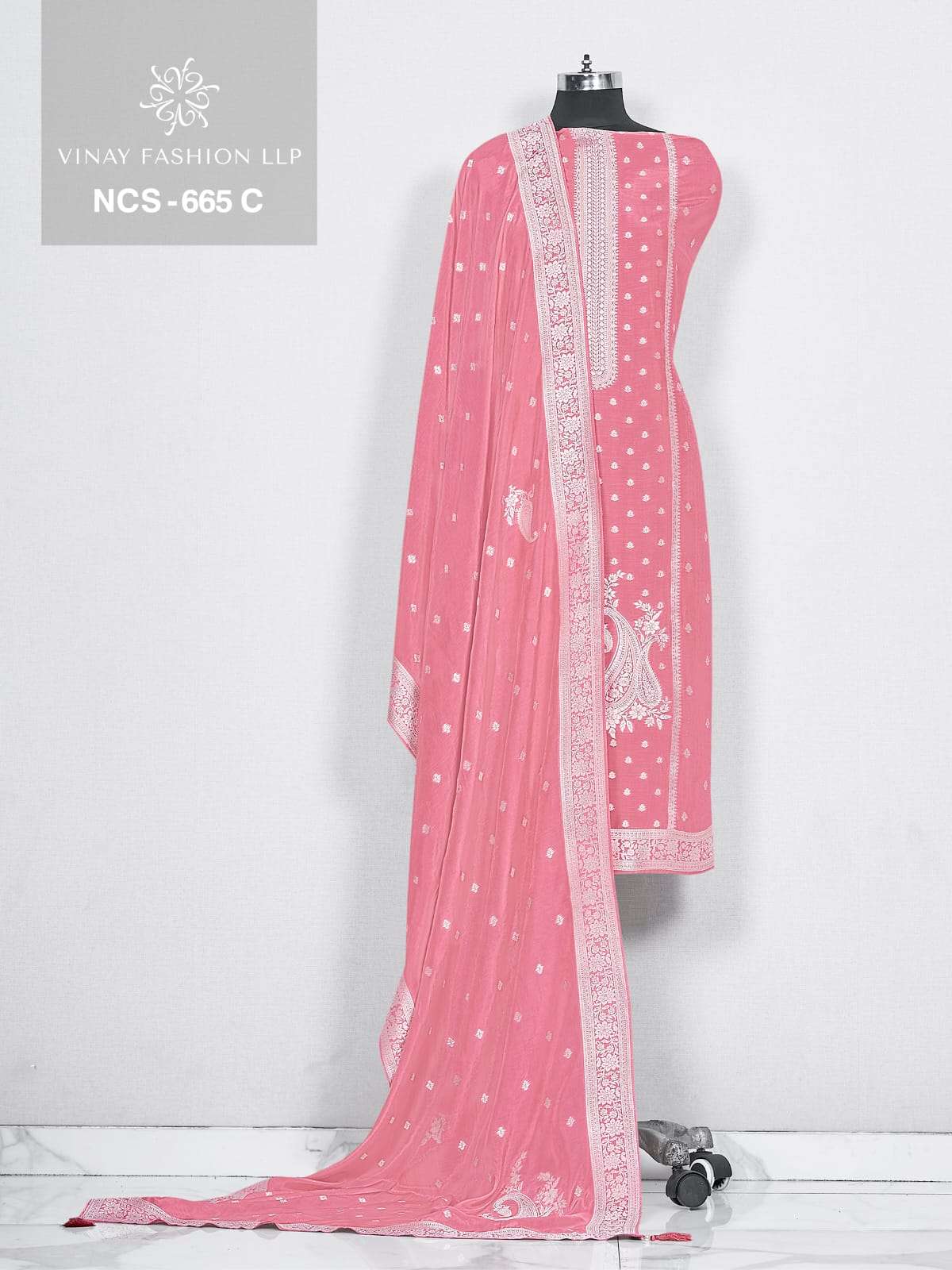 Vinay Fashion Ncs 665 Viscose Muslin Dress Material