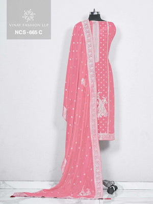 Vinay Fashion Ncs 665 Viscose Muslin Dress Material