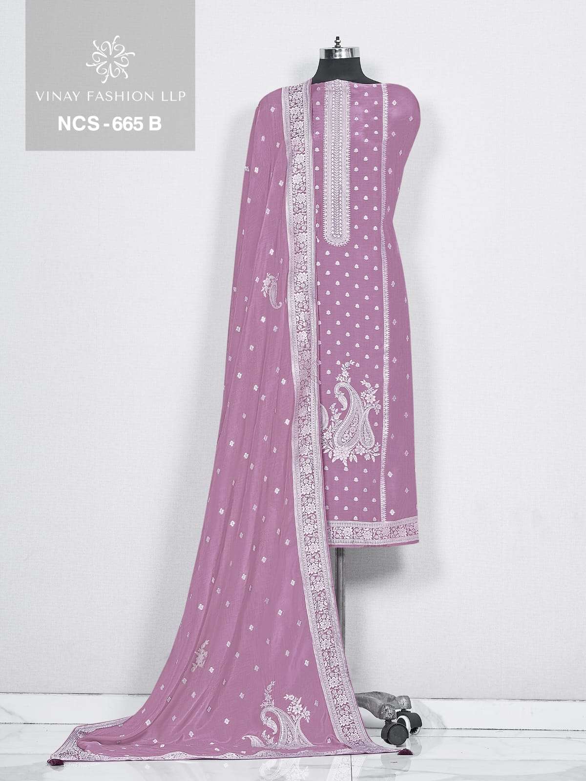 Vinay Fashion Ncs 665 Viscose Muslin Dress Material