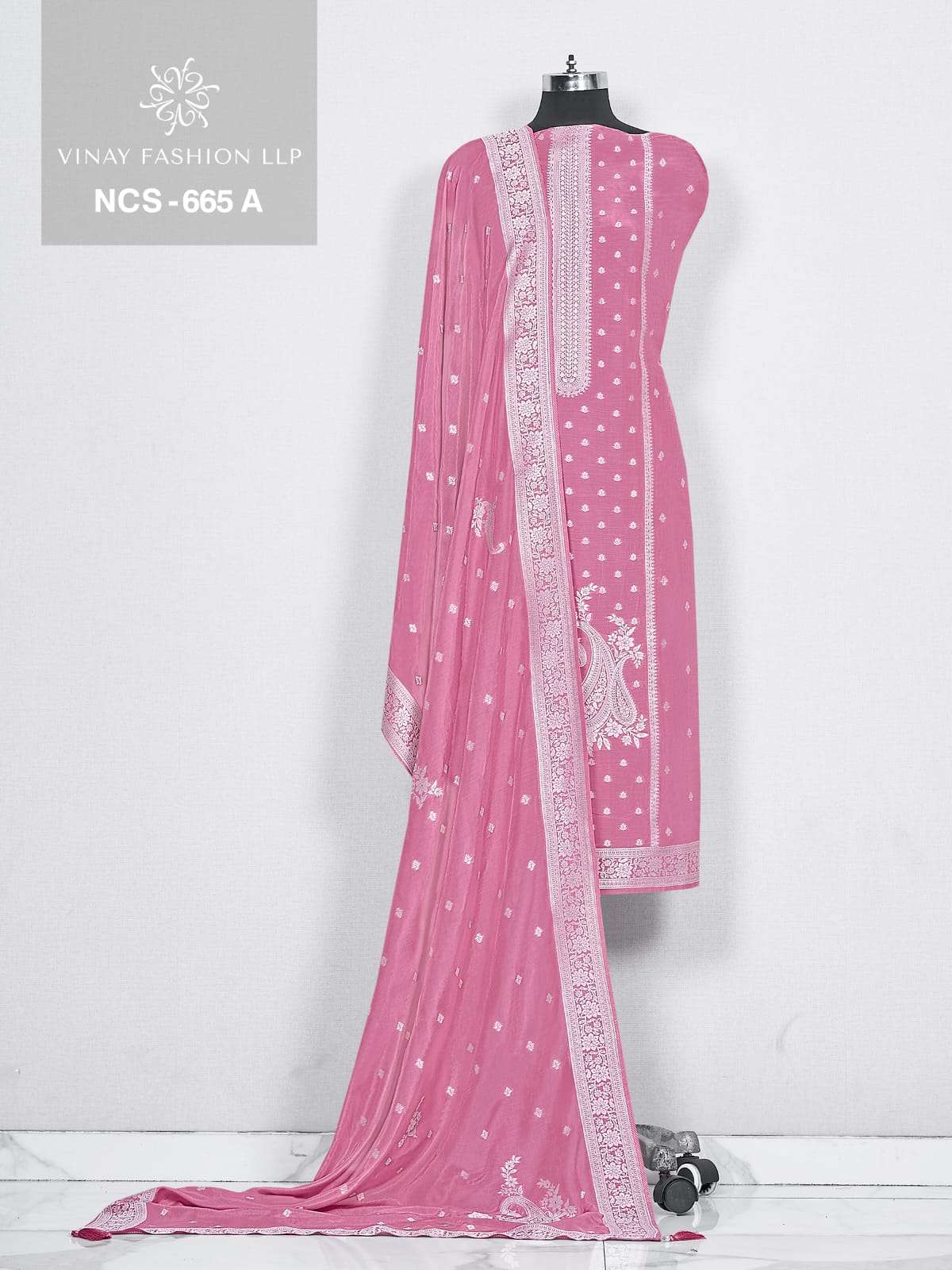 Vinay Fashion Ncs 665 Viscose Muslin Dress Material